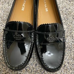 Coach loafers black size 8 New without tags